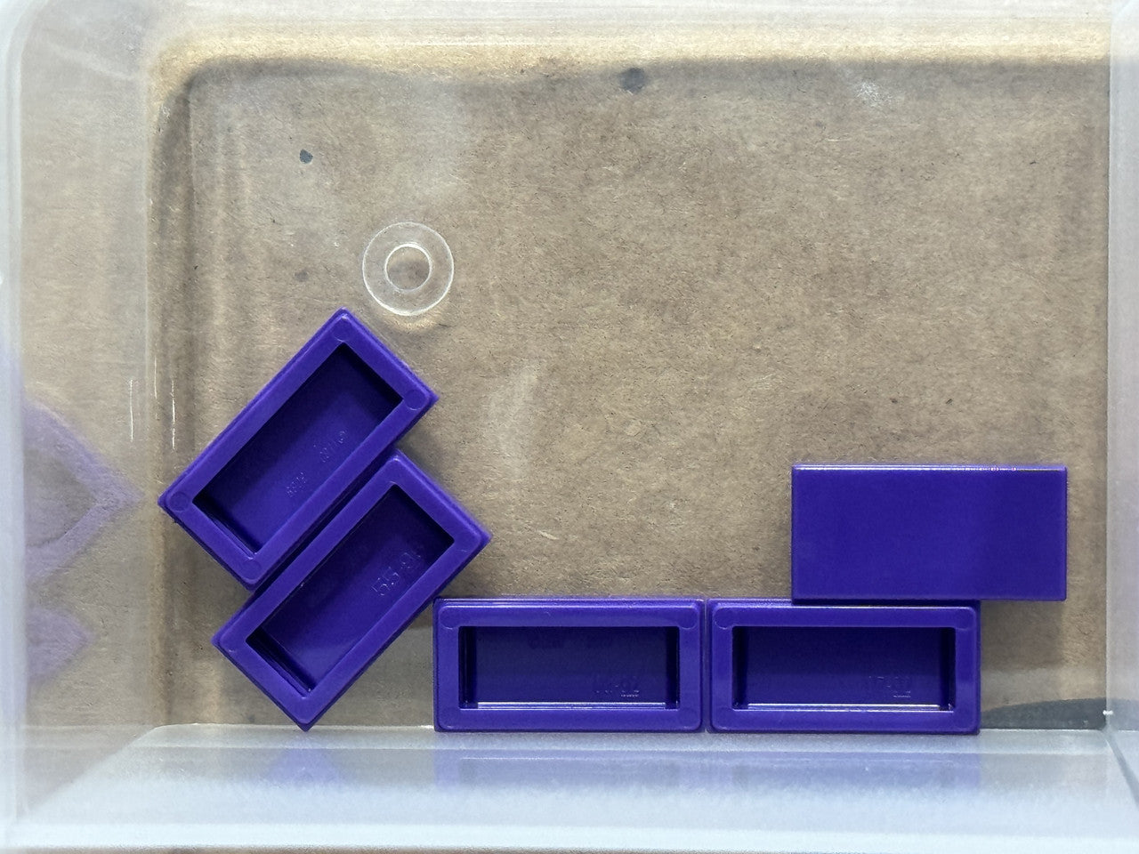 LEGO Parts - Dark Purple Tile 1 x 2 - No 3069 - QTY 5