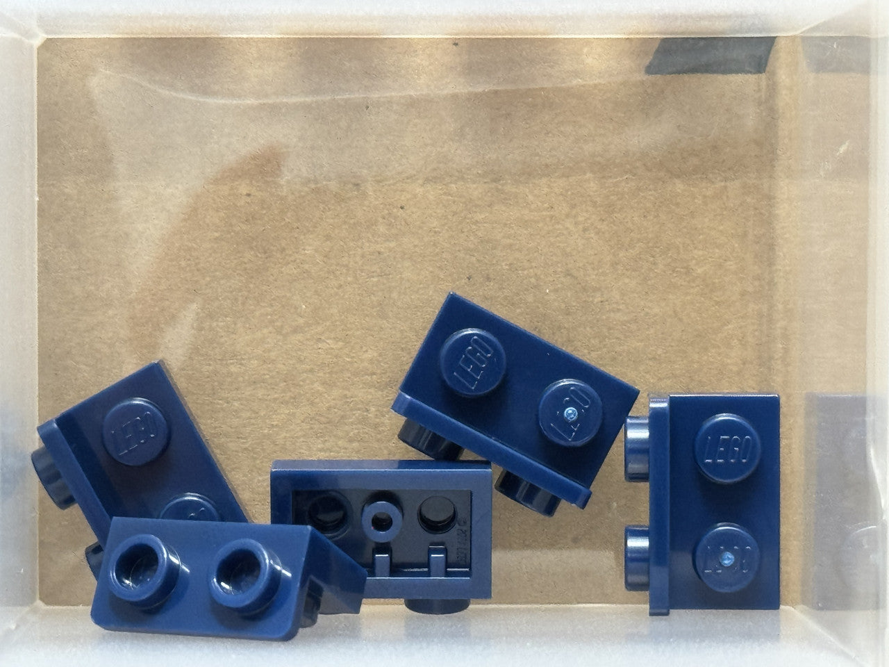 LEGO Parts - Dark Blue Bracket 1 x 2 - 1 x 2 Inverted - No 99780 - QTY 5