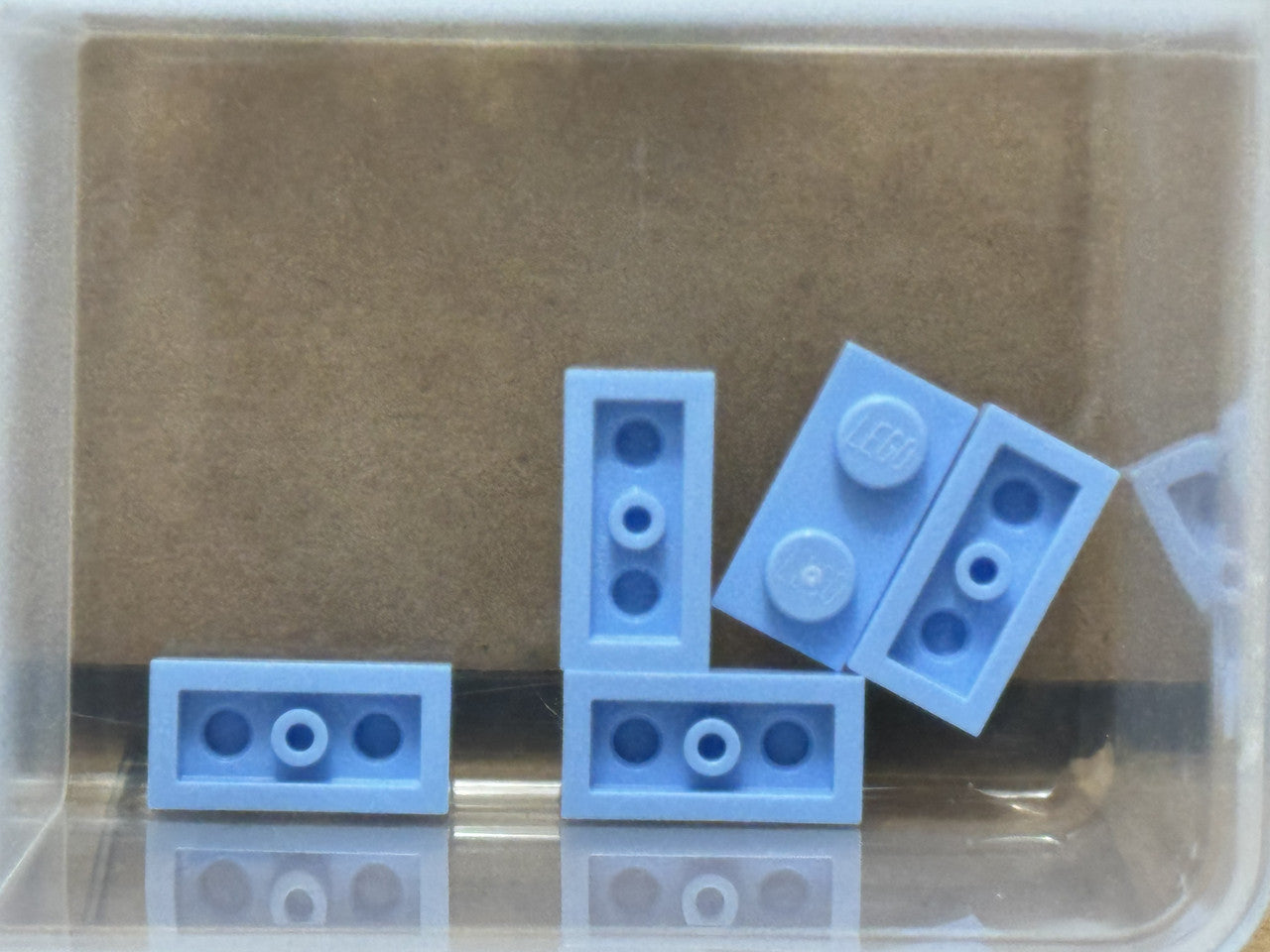 LEGO Parts - Bright Light Blue Plate 1 x 2 - No 3023 - QTY 5
