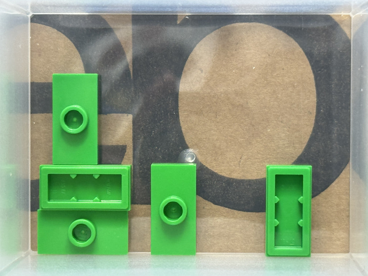 LEGO Parts - Bright Green Plate 1 x 2 with 1 Stud (Jumper) - No 15573 - QTY 5