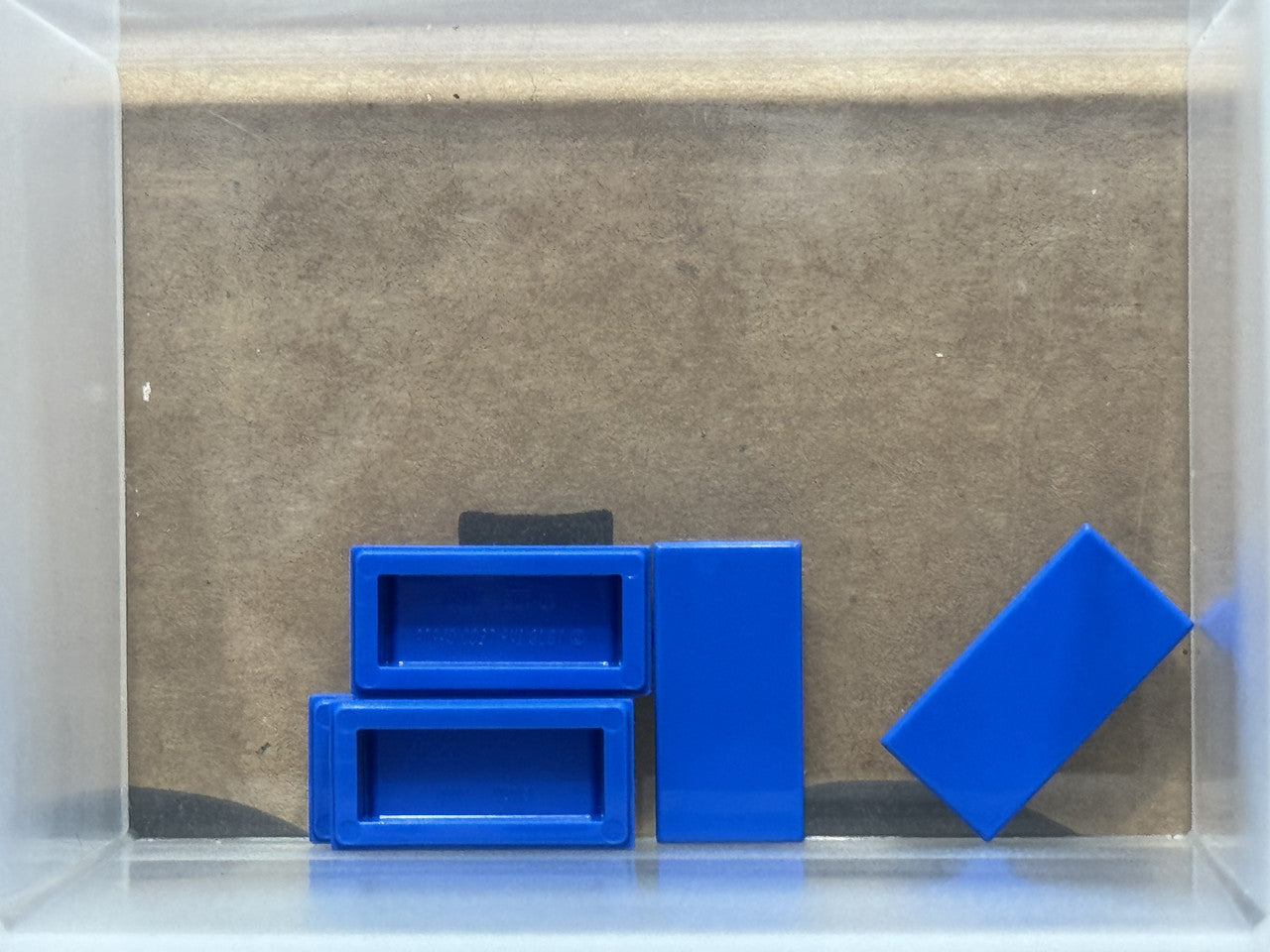 LEGO Parts - Blue Tile 1 x 2 - No 3069 - QTY 5