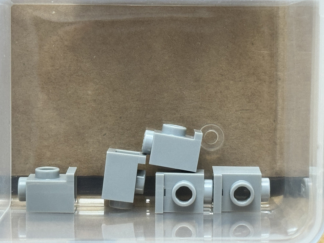 LEGO Parts - Light Bluish Gray Brick 1 x 1 with Headlight - No 4070 - QTY 5