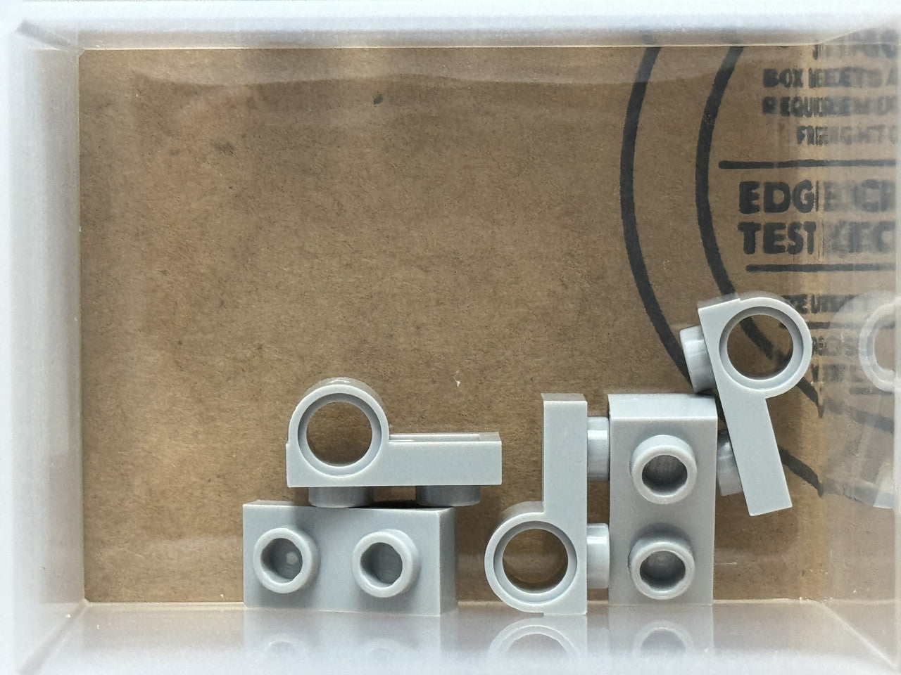 LEGO Parts - Light Bluish Gray Plate 1 x 2 Pin Hole Bottom - No 18677 - QTY 5