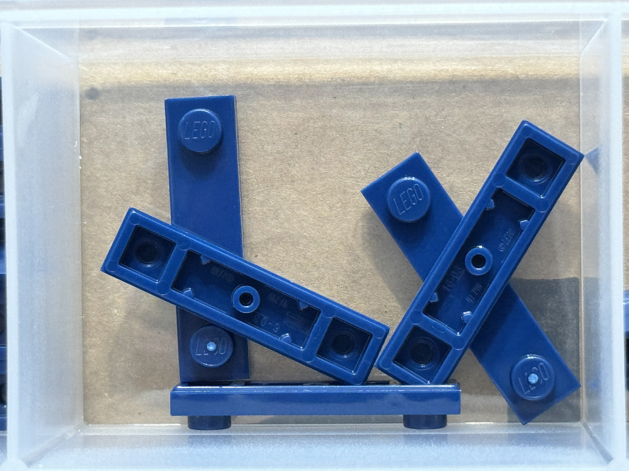 LEGO Parts - Dark Blue Plate 1 x 4 with 2 Studs with Groove - No 41740 - QTY 5