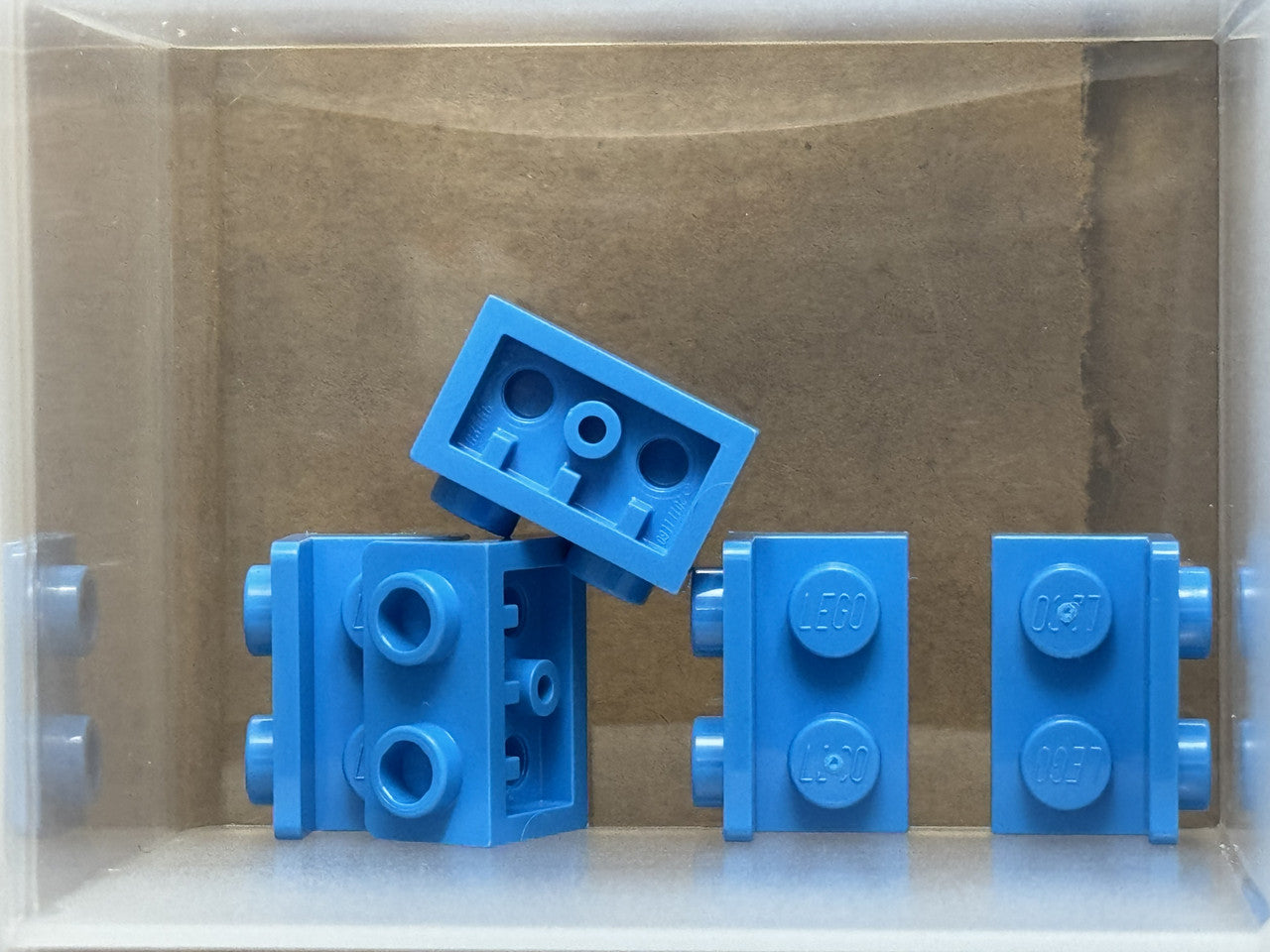 LEGO Parts - Dark Azure Bracket 1 x 2 - 1 x 2 Inverted - No 99780 - QTY 5