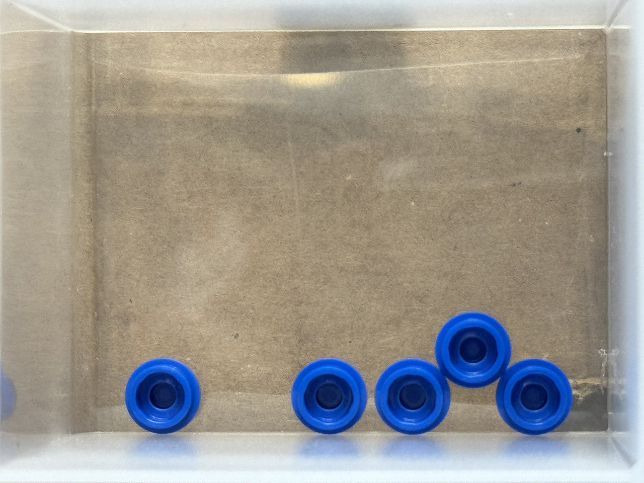 LEGO Parts - Blue Plate, Round 1 x 1 - No 4073 - QTY 5