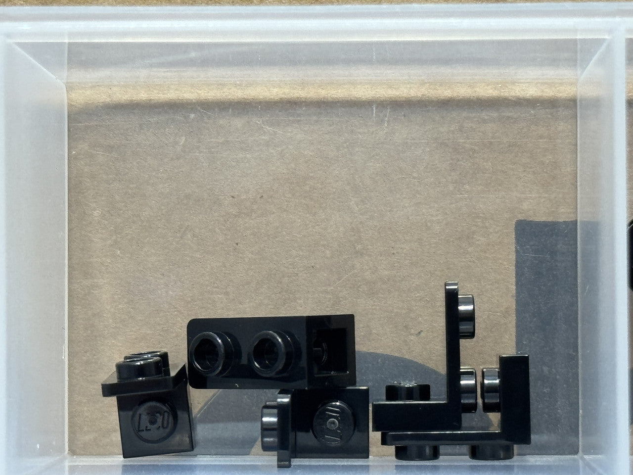 LEGO Parts - Black Bracket 1 x 1 - 1 x 2 Inverted - No 73825 - QTY 5