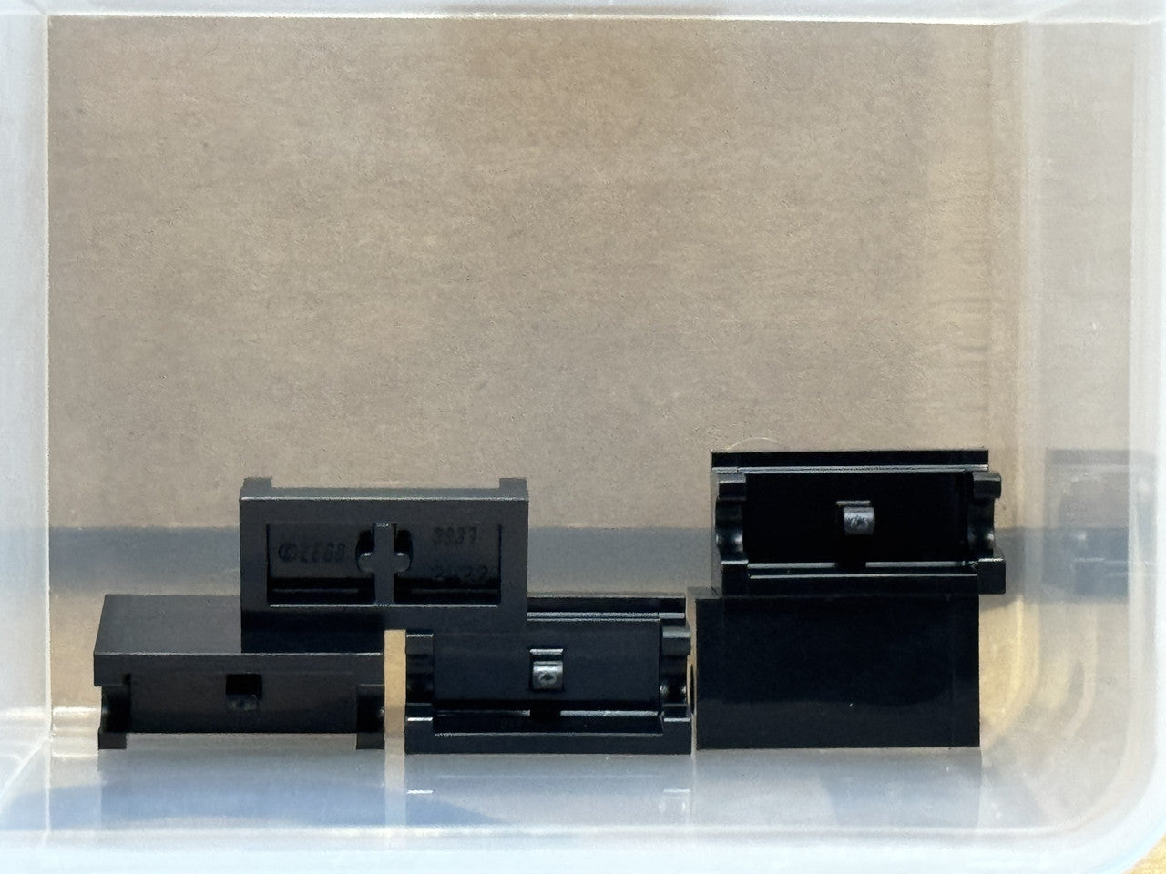 LEGO Parts - Black Hinge Brick 1 x 2 Base - No 3937 - QTY 5