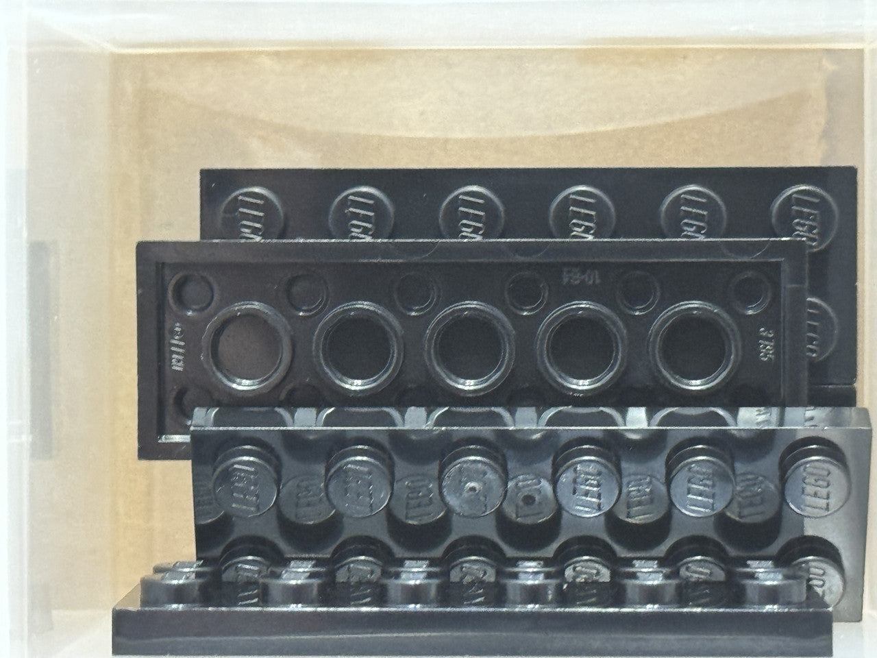 LEGO Parts - Black Plate 2 x 6 - No 3795 - QTY 5