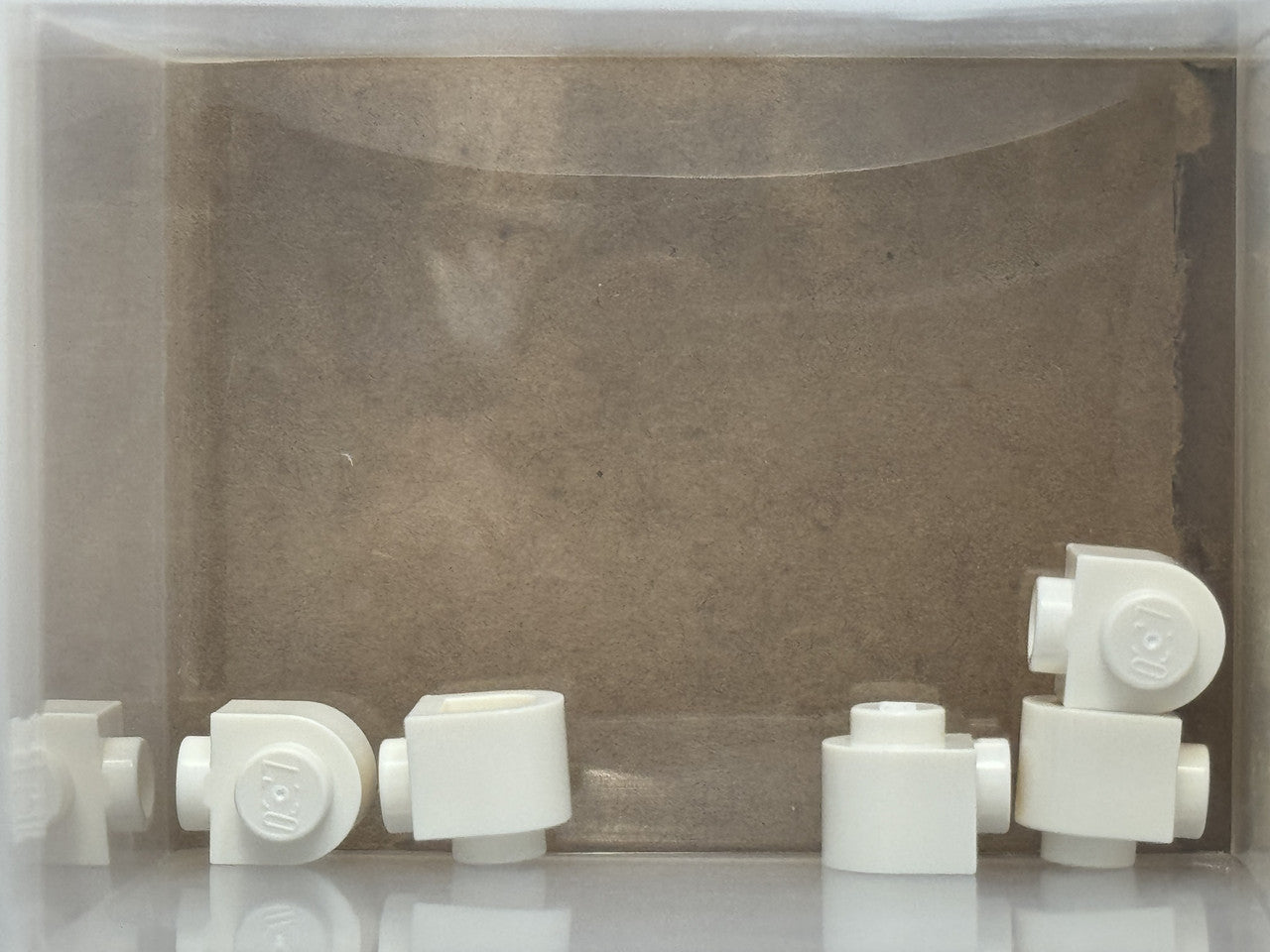 LEGO Parts - White Brick, Round 1 x 1 x 2/3 Half Circle Stud - No 3386 - QTY 5
