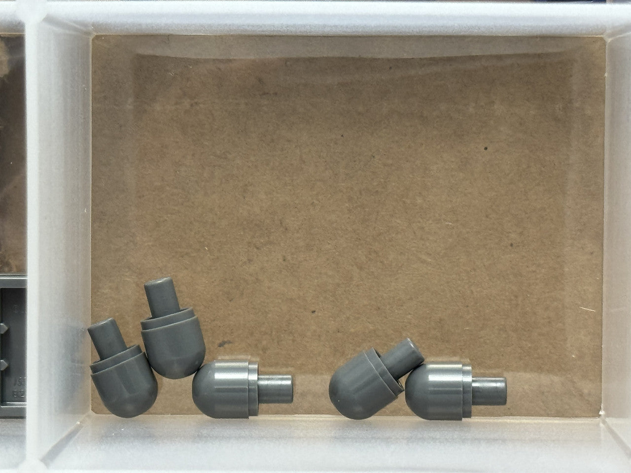 LEGO Parts - Dark Bluish Gray Bar with Light Cover (Bulb) - No 58176 - QTY 5