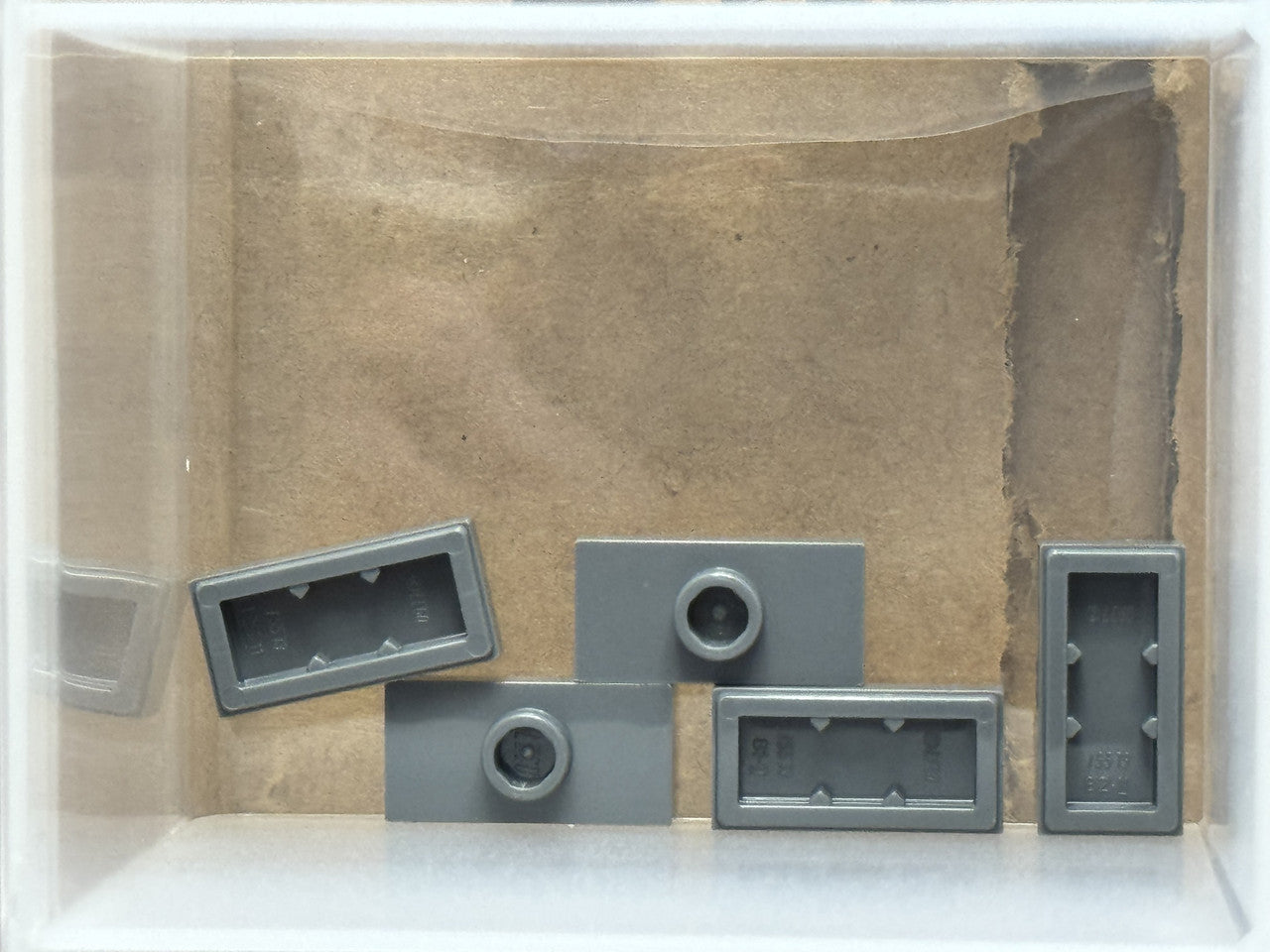 LEGO Parts - Dark Bluish Gray Plate 1 x 2 1 Stud (Jumper) - No 15573 - QTY 5