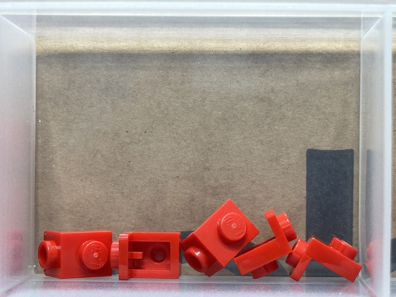 LEGO Parts - Red Bracket 1 x 1 - 1 x 1 - No 36841 - QTY 5