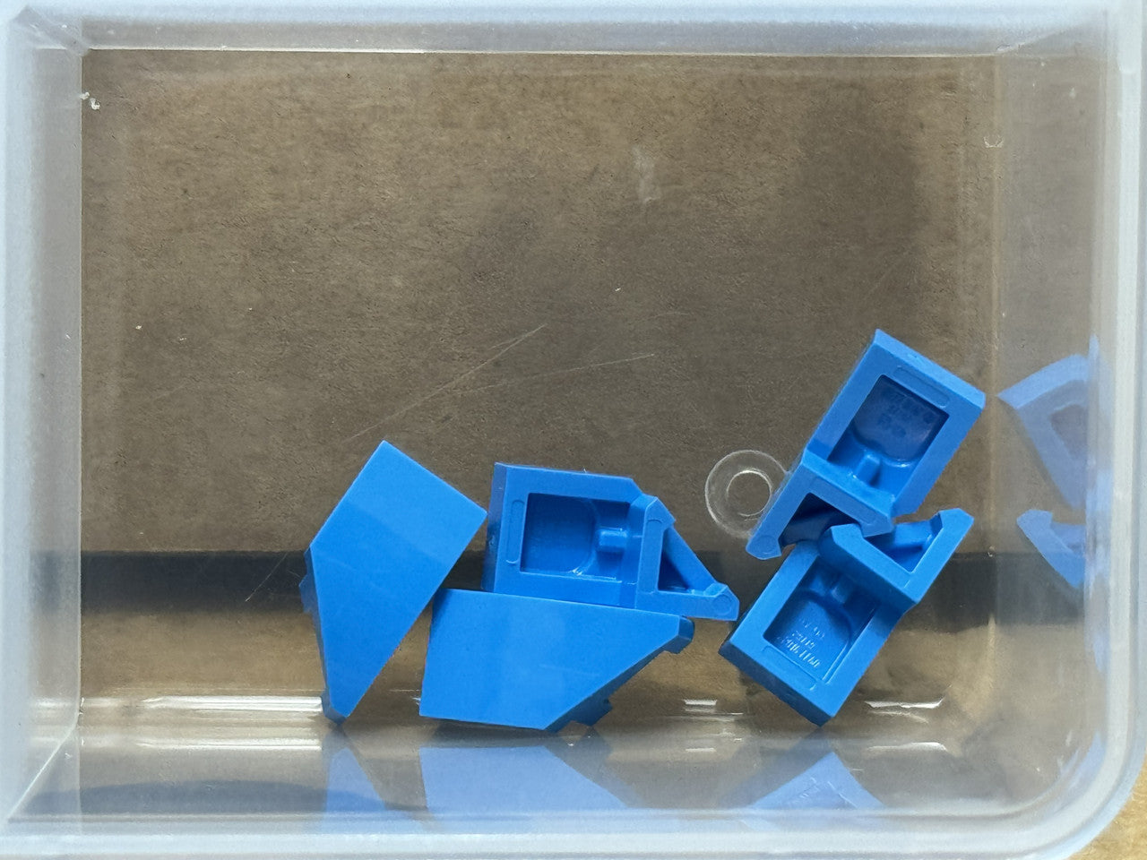 LEGO Parts - Dark Azure Wedge 2 x 1 x 2/3 Right - No 29119 - QTY 5