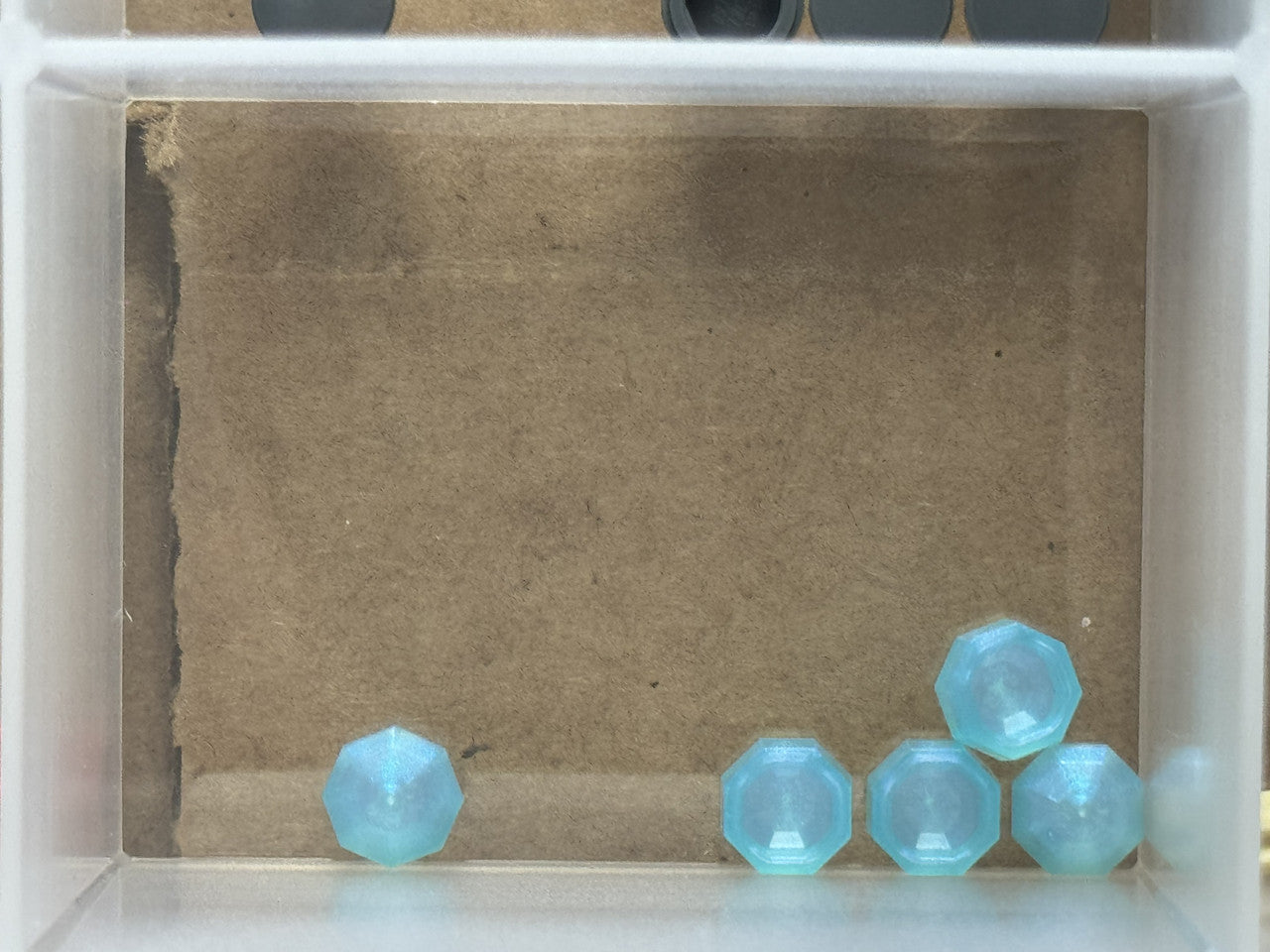LEGO Parts - Satin Trans-Light Blue Rock 1 x 1 Jewel - No 65092 - QTY 5