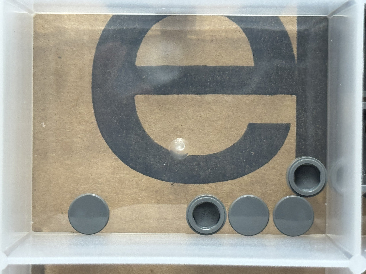 LEGO Parts - Dark Bluish Gray Tile, Round 1 x 1 - No 98138 - QTY 5