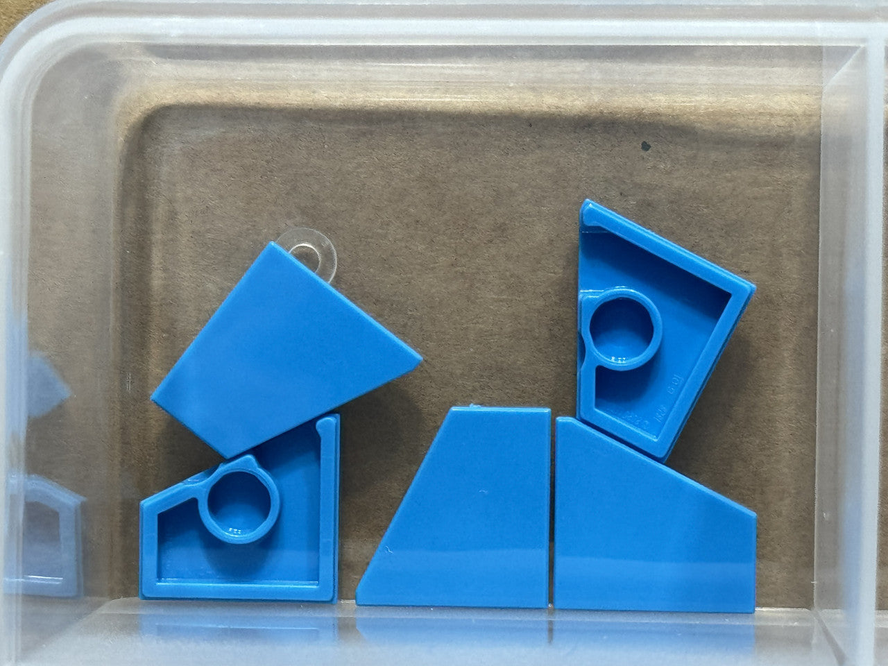 LEGO Parts - Dark Azure Tile, Modified 2 x 2 Wedge Left - No 7828 - QTY 5