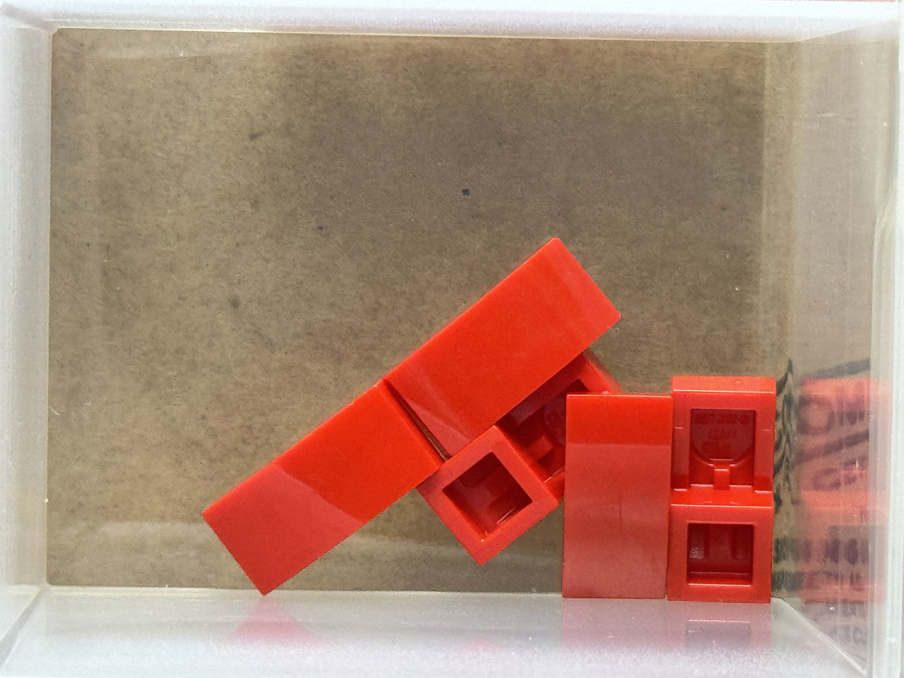 LEGO Parts - Red Slope, Curved 2 x 1 x 2/3 - No 11477 - QTY 5