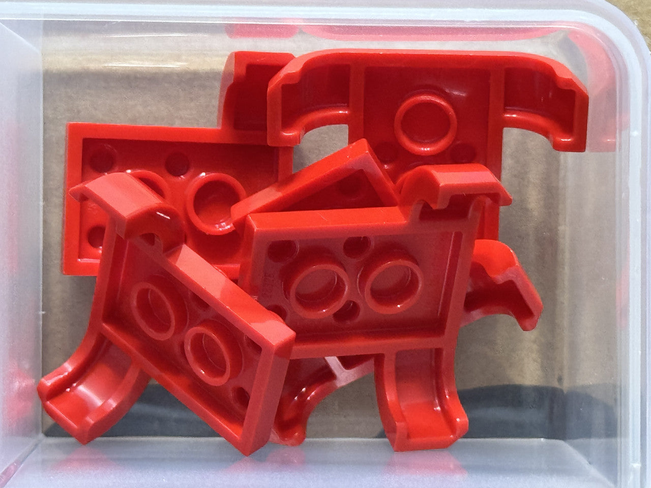 LEGO Parts - Red Vehicle, Mudguard 4 x 3 x 1 with Arch Curved - No 28326 - QTY 5