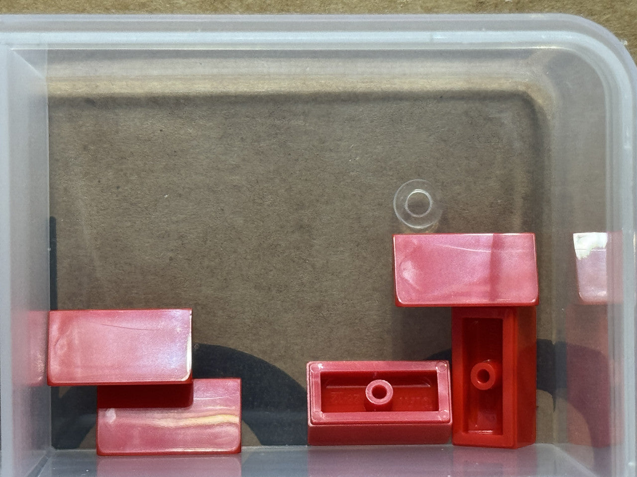 LEGO Parts - Red Slope 30 1 x 2 x 2/3 - No 85984 - QTY 5