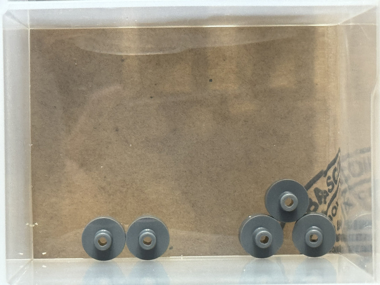 LEGO Parts - Dark Bluish Gray Tile, Round 1 x 1 Bar Pin Hole - No 20482 - QTY 5