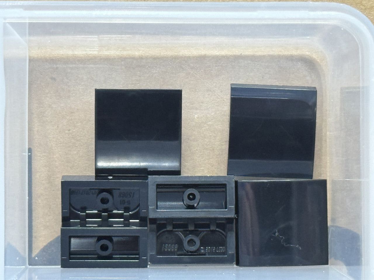 LEGO Parts - Black Slope, Curved 2 x 2 x 2/3 - No 15068 - QTY 5