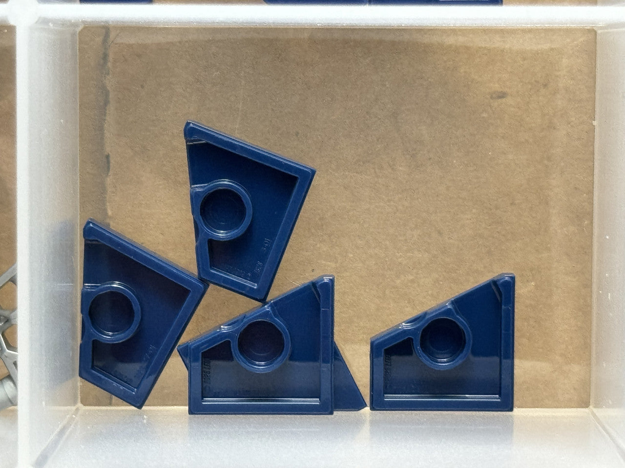 LEGO Parts - Dark Blue Tile, Modified 2 x 2 Wedge Left - No 7828 - QTY 5