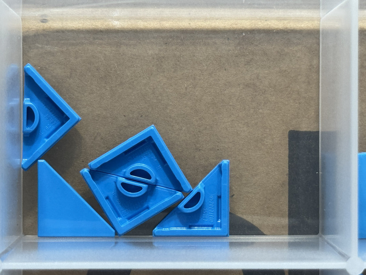 LEGO Parts - Dark Azure Tile, Modified 2 x 2 Triangular - No 35787 - QTY 5