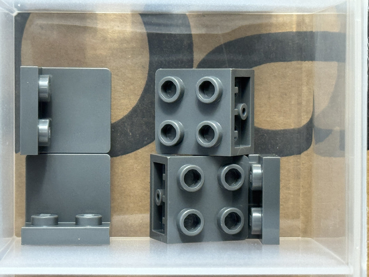 LEGO Parts - Dark Bluish Gray Bracket 1 x 2 - 2 x 2 Inverted - No 99207 - QTY 5