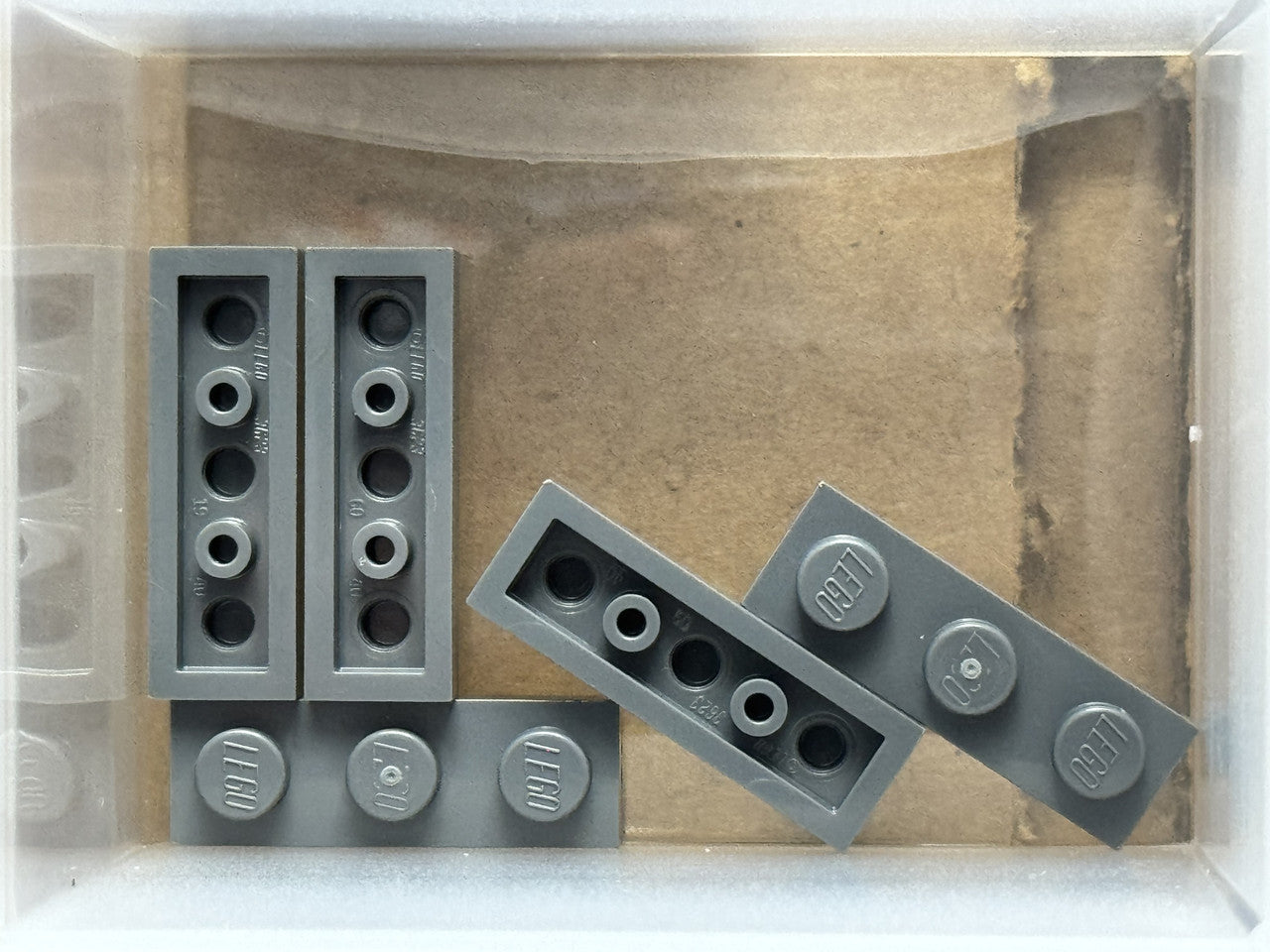 LEGO Parts - Dark Bluish Gray Plate 1 x 3 - No 3623 - QTY 5