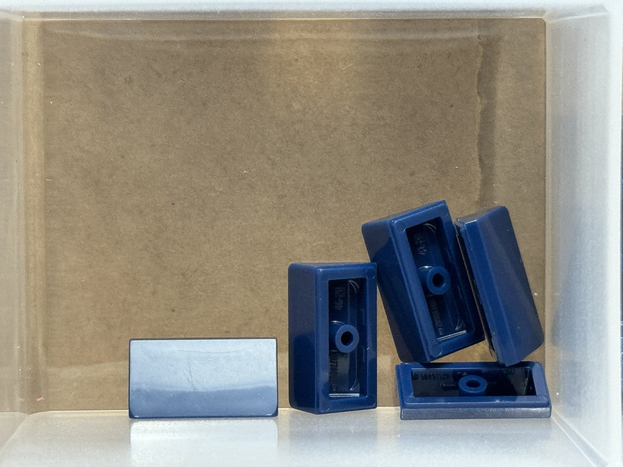 LEGO Parts - Dark Blue Slope 30 1 x 2 x 2/3 - No 85984 - QTY 5