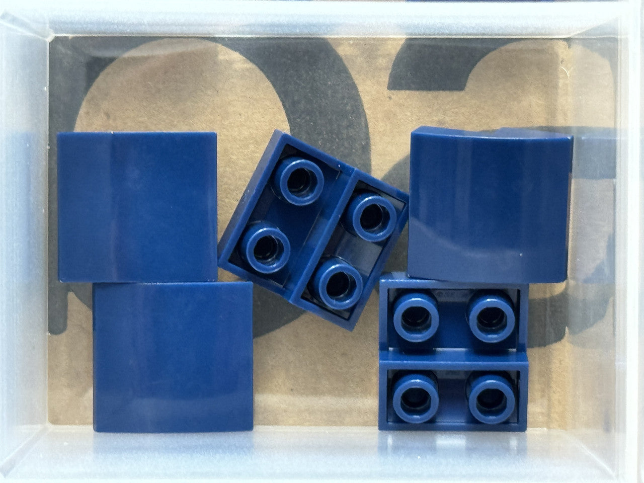 LEGO Parts - Dark Blue Slope, Curved 2 x 2 x 2/3 Inverted - No 32803 - QTY 5