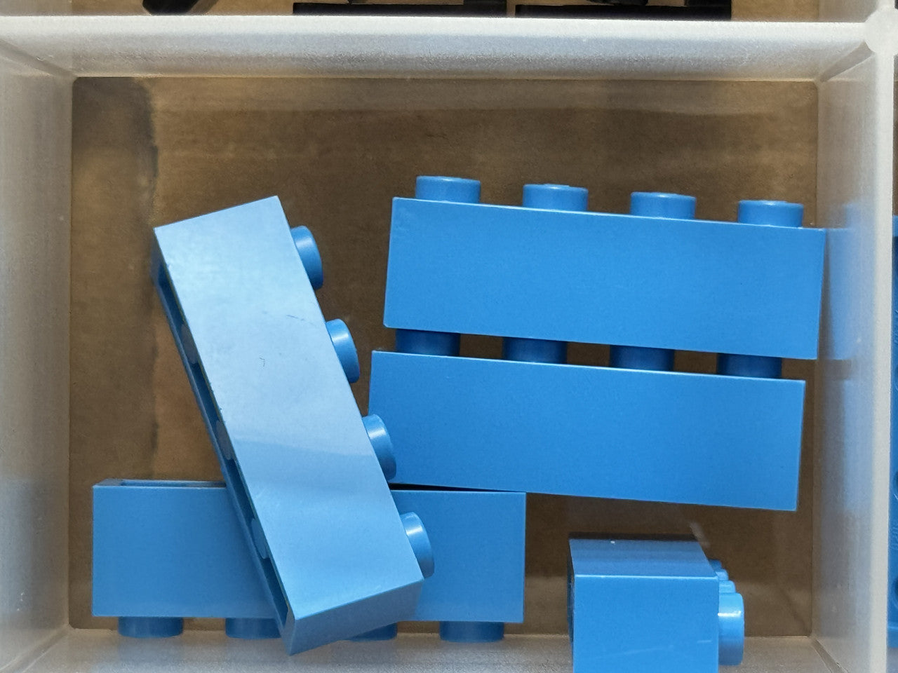 LEGO Parts - Dark Azure Brick 1 x 4 - No 3010 - QTY 5