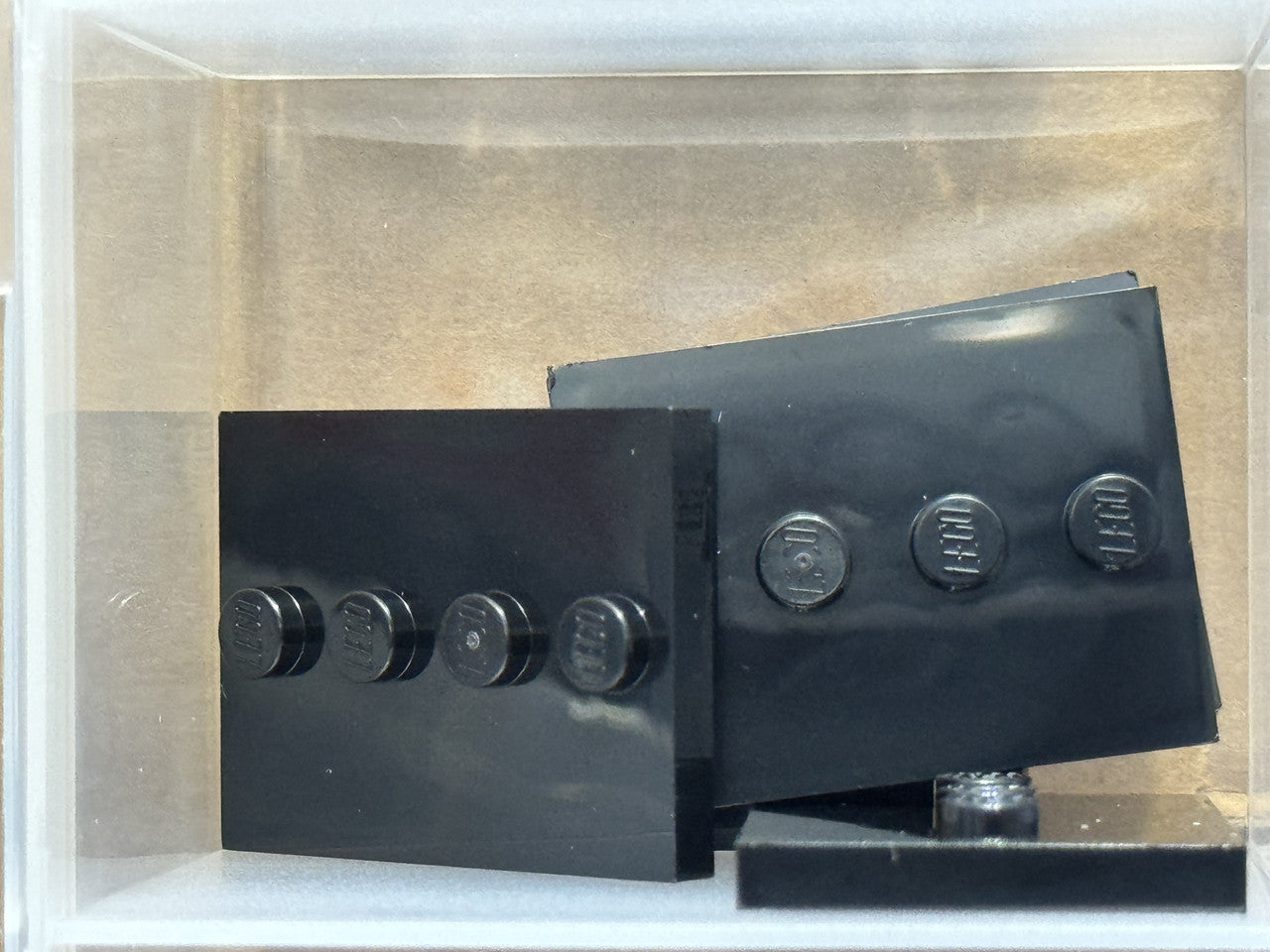 LEGO Parts - Black Tile 3 x 4 with 4 Studs in Center - No 88646 - QTY 5