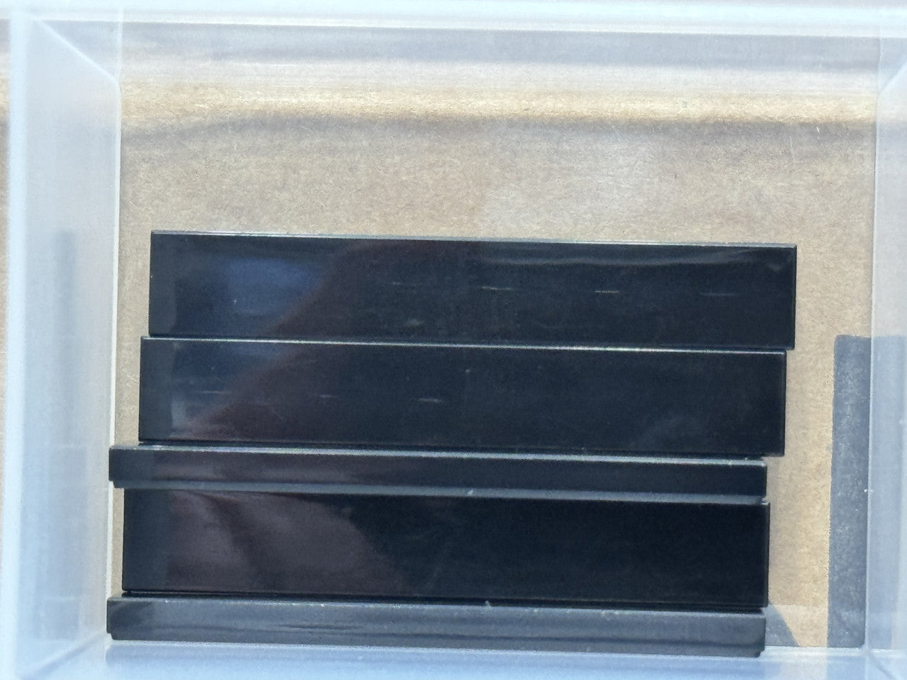 LEGO Parts - Black Tile 1 x 6 - No 6636 - QTY 5