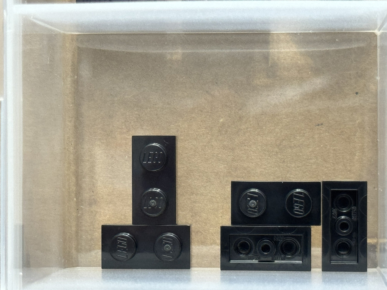 LEGO Parts - Black Plate 1 x 2 - No 3023 - QTY 5
