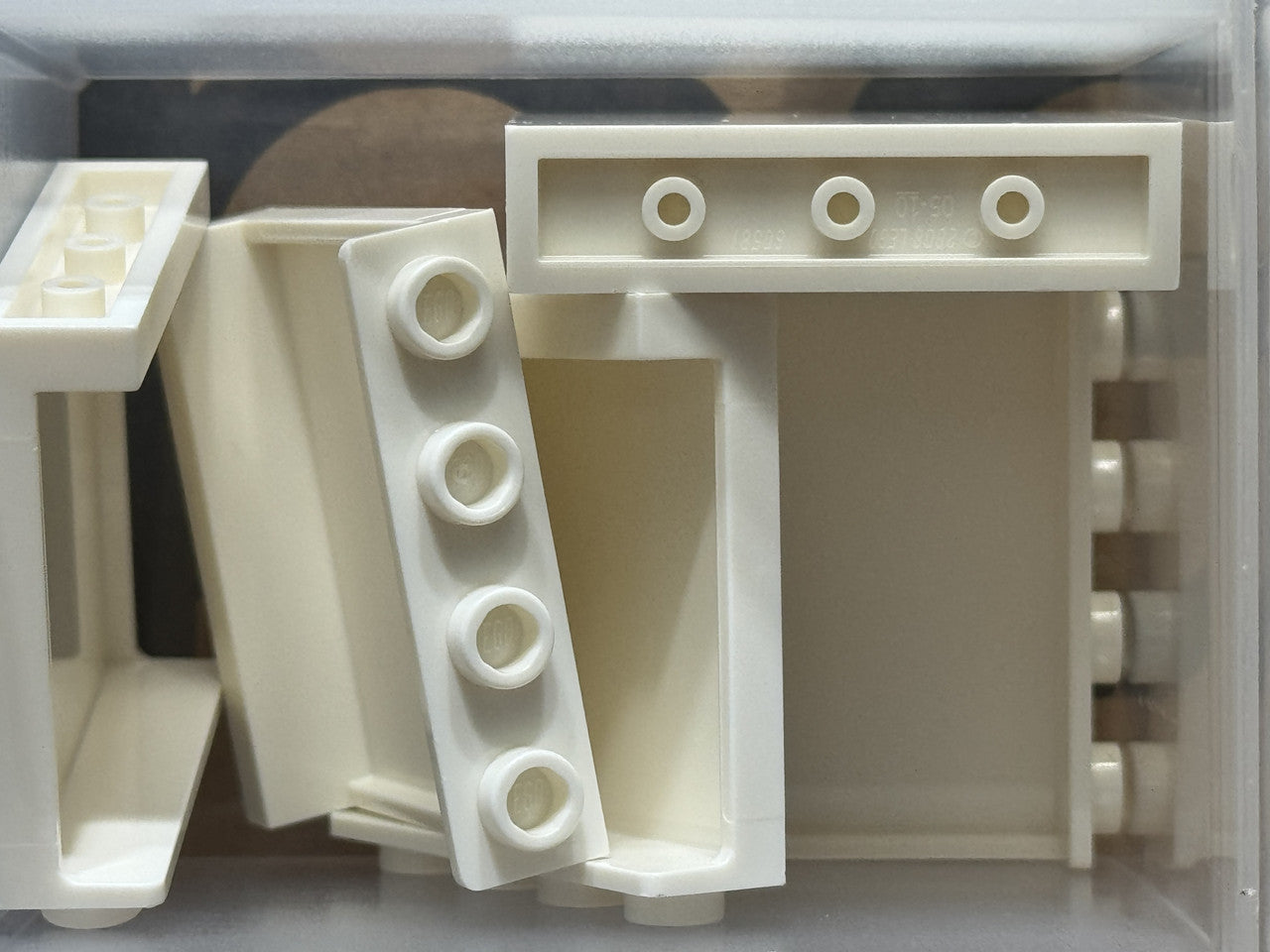 LEGO Parts - White Panel 1 x 4 x 3 with Side Supports - No 60581 - QTY 5
