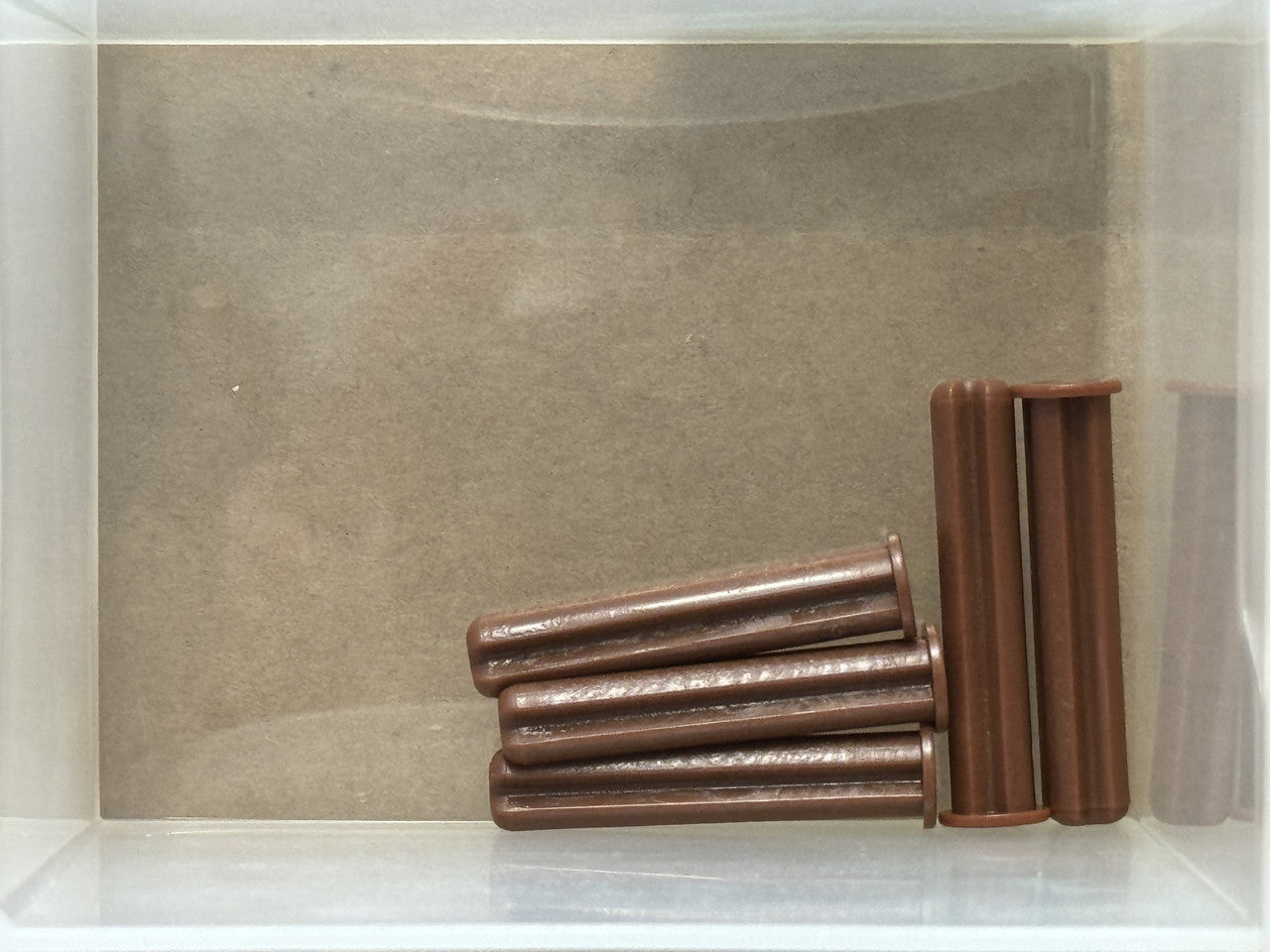LEGO Parts - Reddish Brown Technic, Axle 3L with Stop - No 24316 - QTY 5