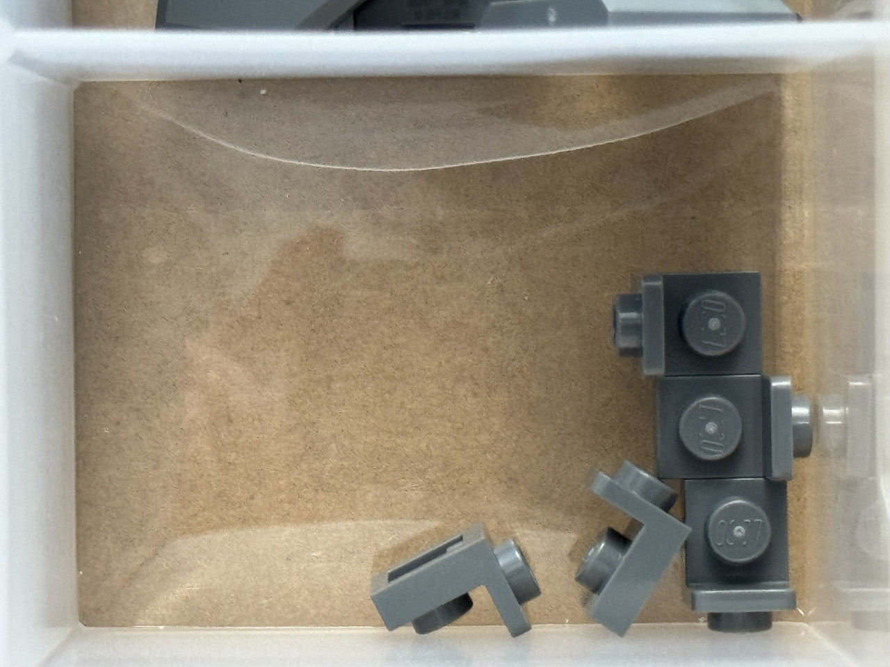LEGO Parts - Dark Bluish Gray Bracket 1 x 1 - 1 x 1 Inverted - No 36840 - QTY 5