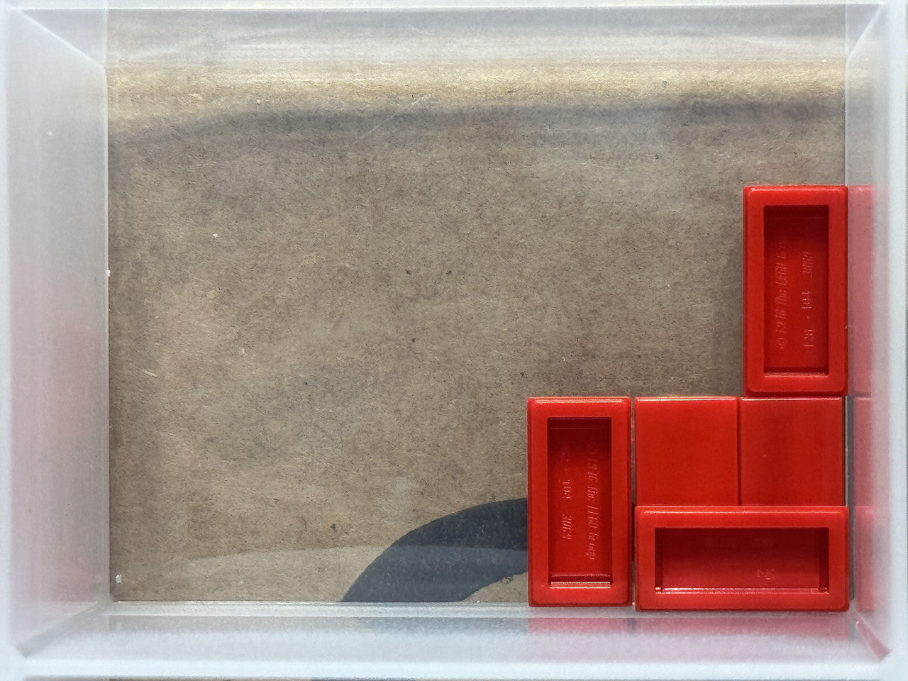 LEGO Parts - Red Tile 1 x 2 - No 3069 - QTY 5