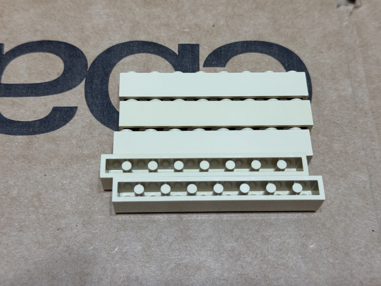 LEGO Parts - Tan Brick 1 x 8 - No 3008 - QTY 5