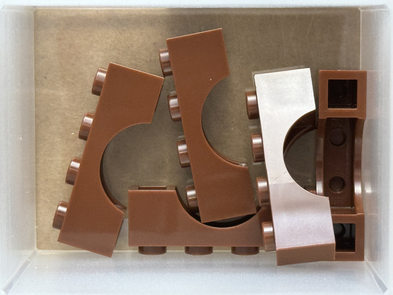 LEGO Parts - Reddish Brown Arch 1 x 4 - No 3659 - QTY 5