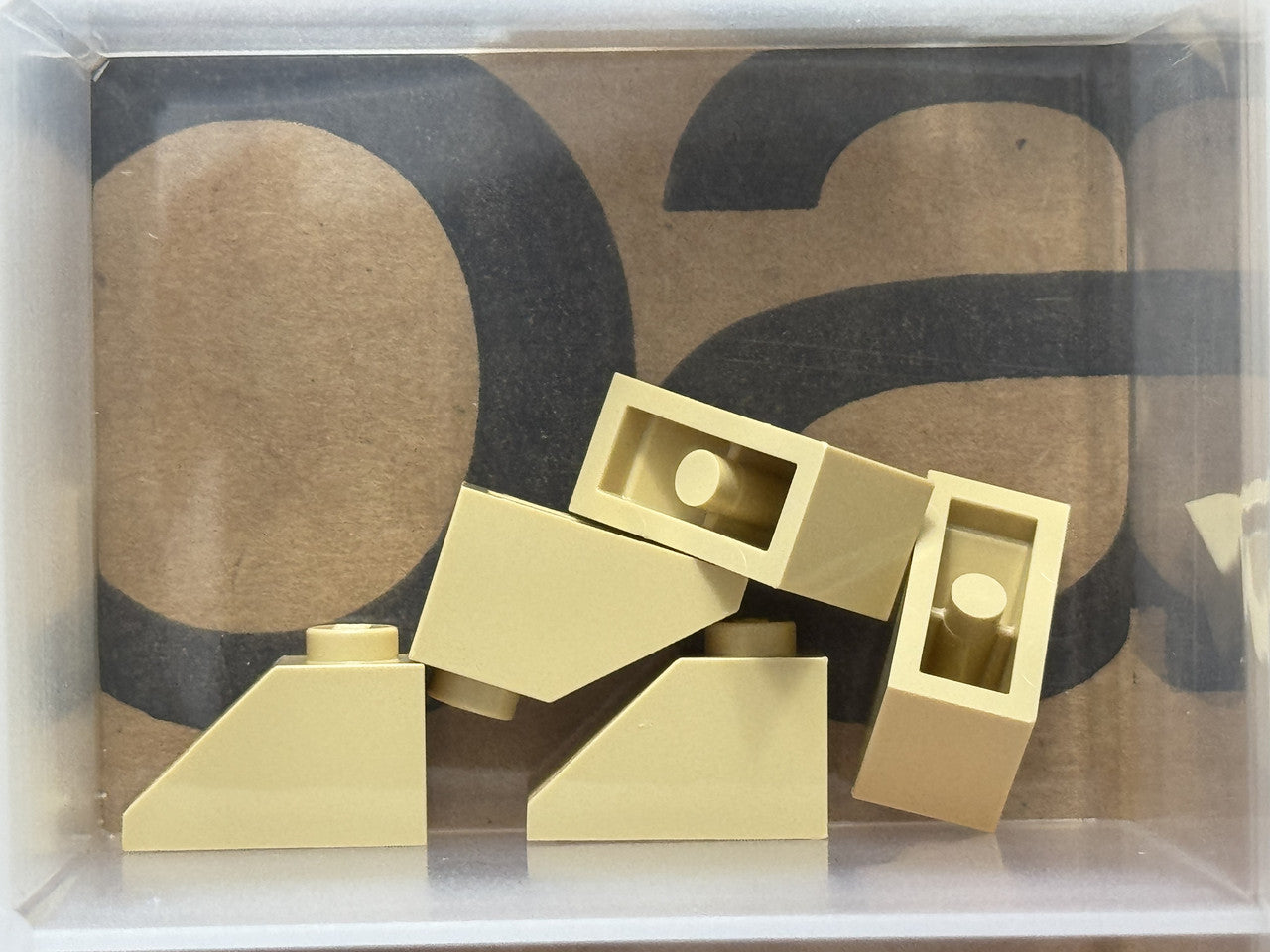 LEGO Parts - Tan Slope 45 2 x 1 - No 3040 - QTY 5