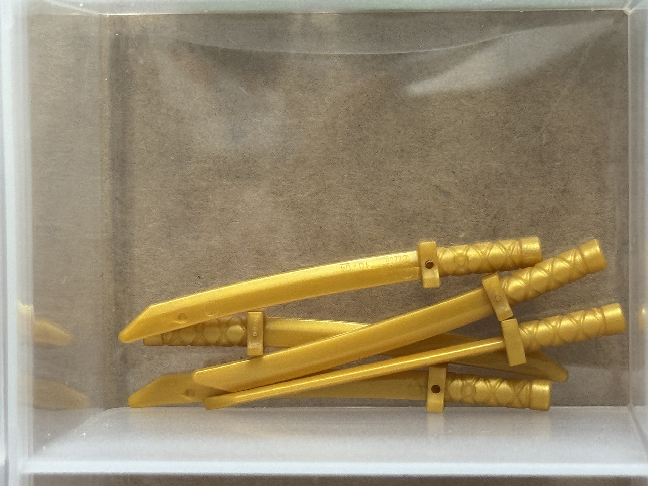 LEGO Parts - Pearl Gold Minifigure, Weapon Sword Katana - No 21459 - QTY 5