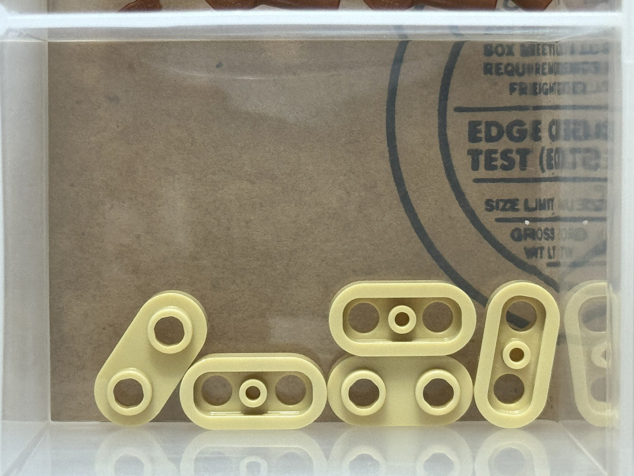 LEGO Parts - Tan Plate, Round 1 x 2 with Open Studs - No 35480 - QTY 5
