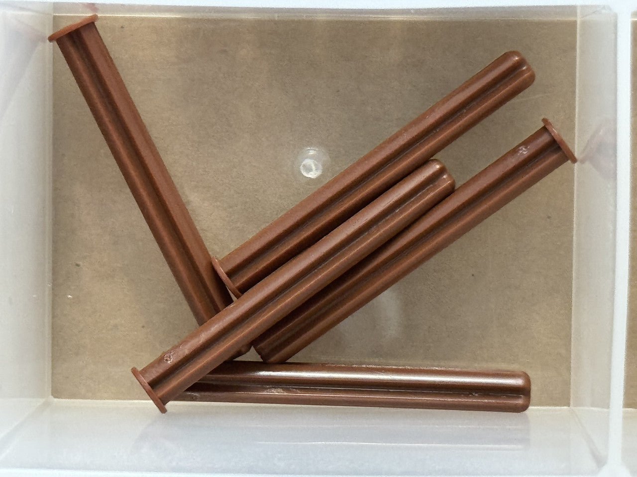 LEGO Parts - Reddish Brown Technic, Axle 5L with Stop - No 15462 - QTY 5