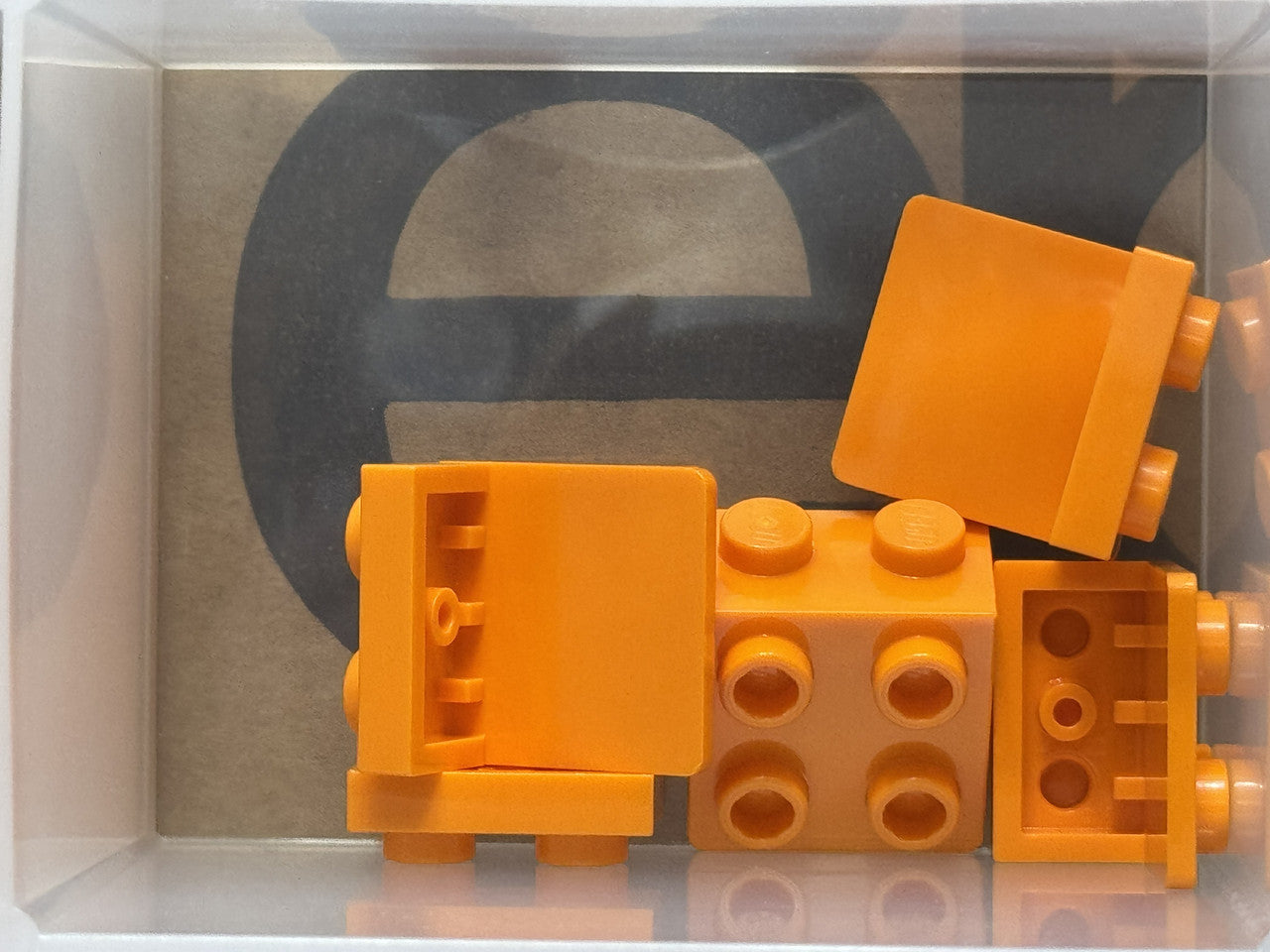 LEGO Parts - Orange Bracket 1 x 2 - 2 x 2 - No 44728 - QTY 5