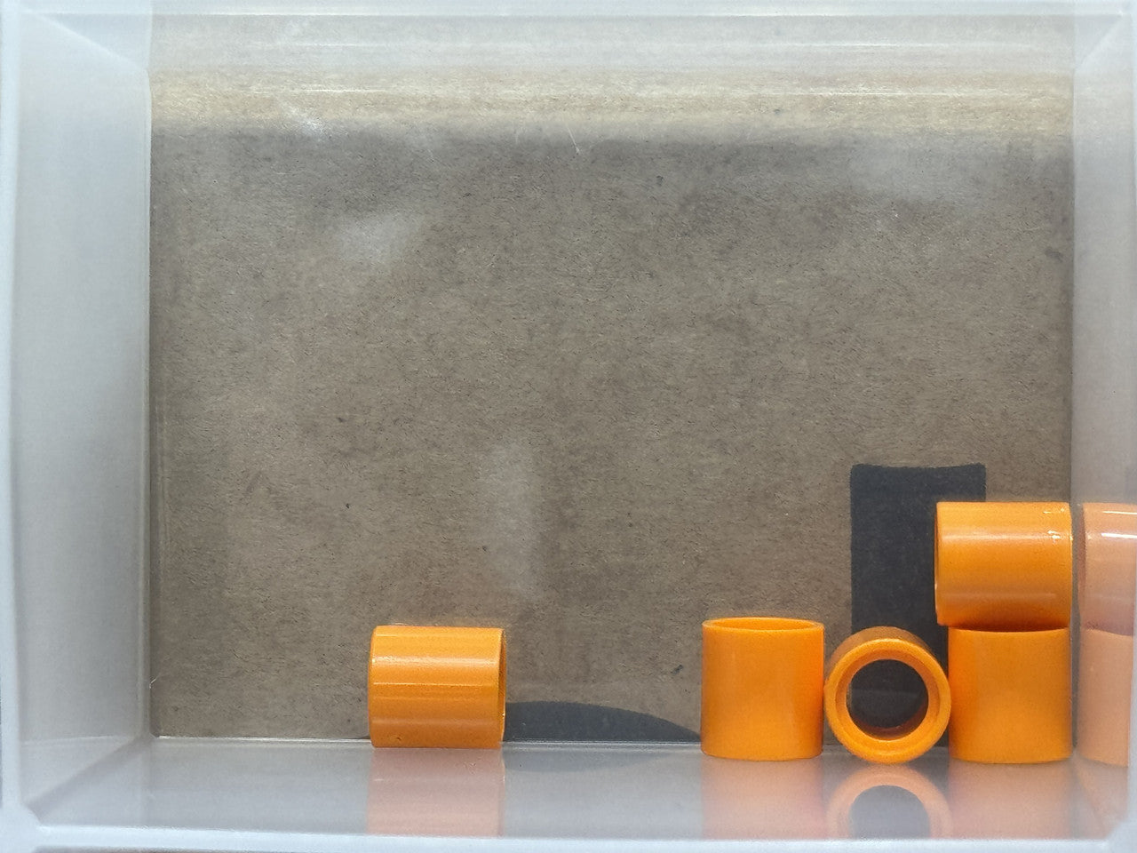 LEGO Parts - Orange Technic, Liftarm Thick 1 x 1 (Spacer) - No 18654 - QTY 5