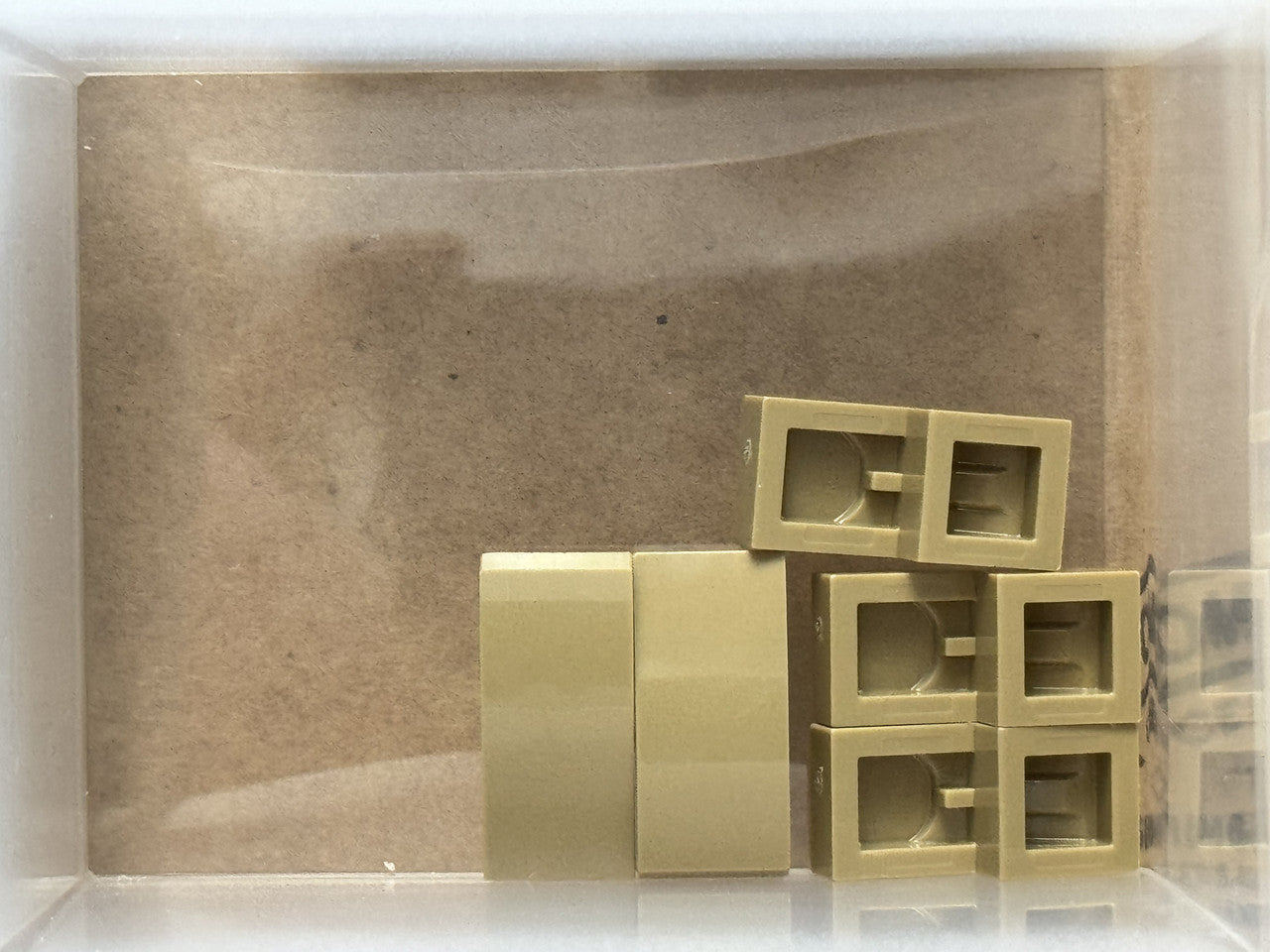 LEGO Parts - Dark Tan Slope, Curved 2 x 1 x 2/3 - No 11477 - QTY 5