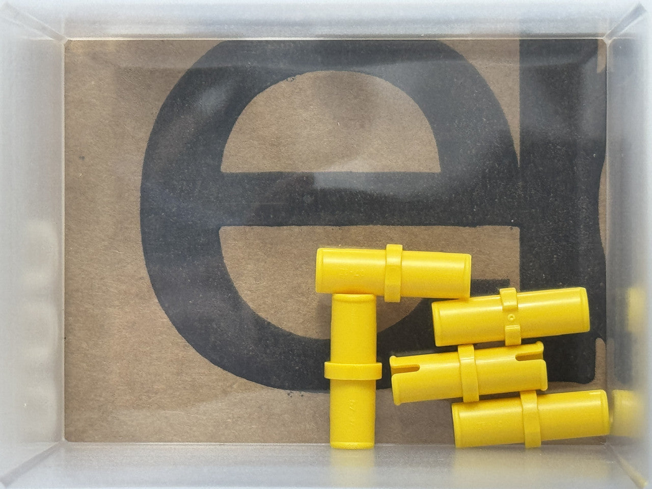 LEGO Parts - Yellow Technic, Pin without Friction Ridges - No 3673 - QTY 5
